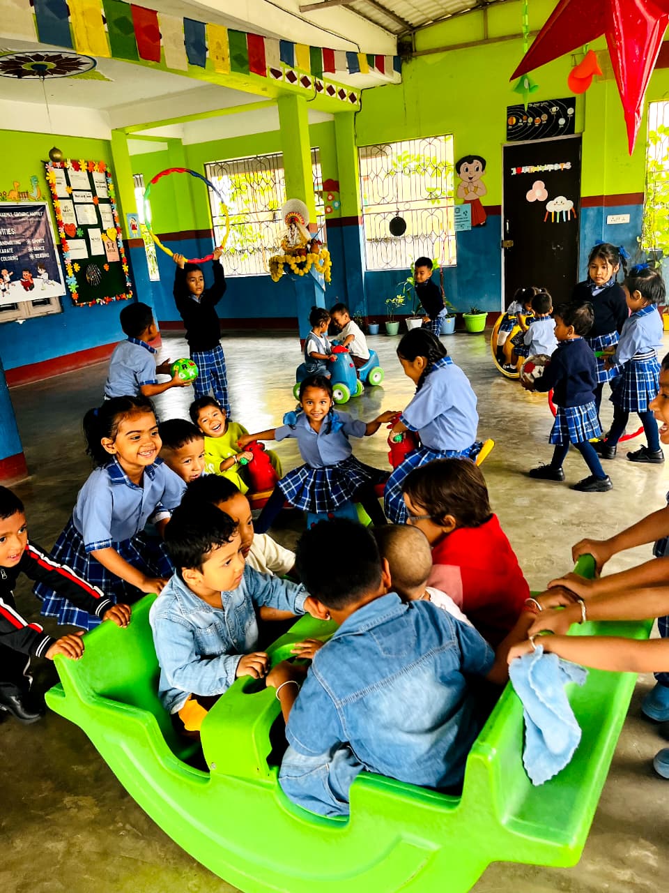 Children playing at Tiny Tots Kinder Home